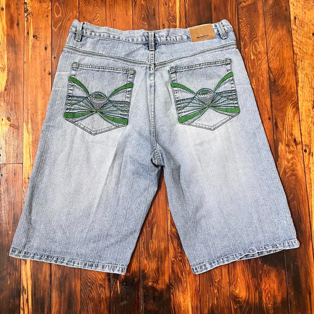 96 North Embroidered Denim Shorts 17e8